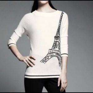 Catherine Malandrino Eiffel Tower sweater medium